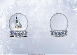 Winter Flowers with Snowglobe Church Insert