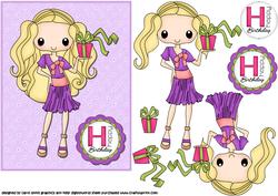 Girly Birthday Girl