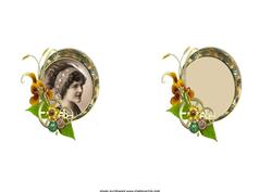 Portrait of a Vintage Lady Insert