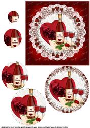 Wine Roses and Choc's for My Valentine