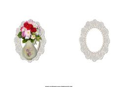 Antique Vase of Flowers Insert