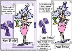 Stella is Old Enough to Know Better Quick Card