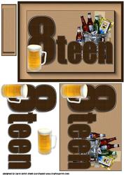Text Talk 8teen Male Decoupage