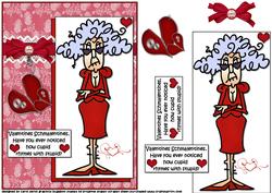 Stella Says Valentines Schmalentines Quick Card