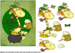 St Patricks Day Giraffe