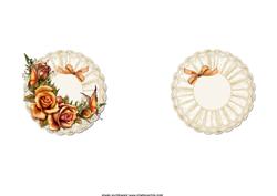 Burnished Roses and Butterflies Insert
