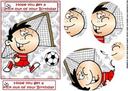 Football Birthday Boy Oval Pyramid