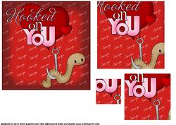 Hooked on You Valentines Pyramid