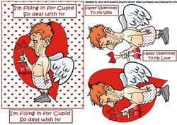 Berts Filling in for Cupid Quick Make Valentine