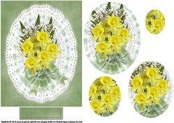 Just a Bunch of Daffodils Oval Pyramid