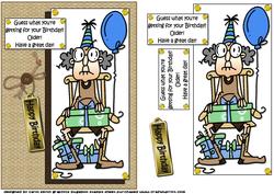 Gus Knows Whats for Your Birthday Quick Card