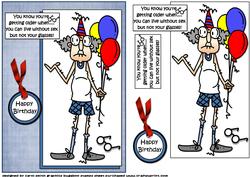 Gus Can't Live Without His Glasses - Quick Card