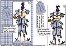 Gus's Get Up and Go Has Gone Quick Card