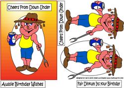 Aussie Birthday Wishes Quick Card