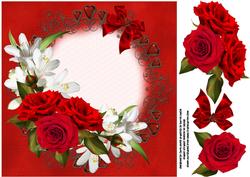 Roses of Love 8x8 Topper