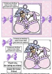 Stella Says Friends Are Like Bras Quick Card