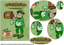 St Patricks Day Oval Pyramid