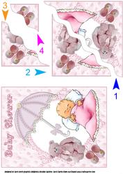 Baby Shower Pink Side Stacker