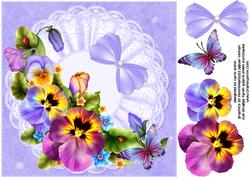 8x8 Spring Pansies