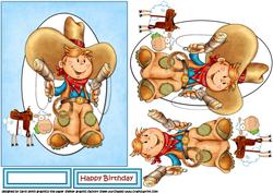 Birthday Cowboy Quick Card