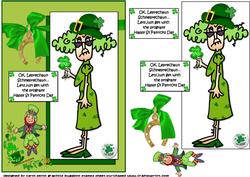 Stella is Ready for Paddy's Day Quick Card