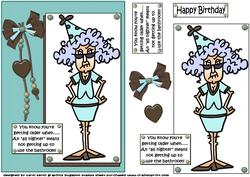 Stella Knows She's Getting Older Quick Card