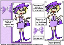J.j. is a Cutie Quick Card