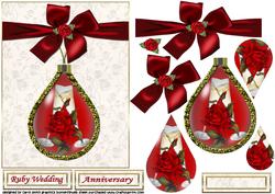 Ruby Wedding Topper