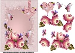 Pink Passion Floral Topper