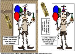 Gus Respects Old Age Quick Card