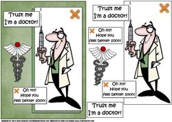 Trust Me I'm a Doctor Get Well Soon Quick Card