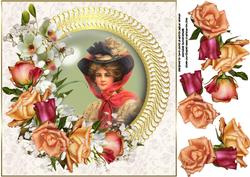 8x8 Vintage Lady Portrait