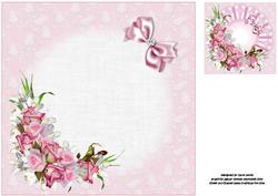 8x8 Roses in the Pink Insert Plate
