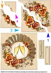 Golden Roses for a Golden Wedding Side Stacker