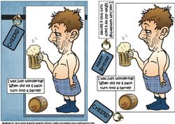 Berts Lost His 6 Pack Quick Card