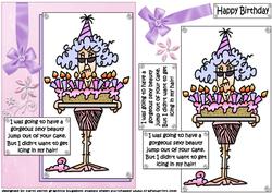 Stella Has a Surprise in Your Cake Quick Card