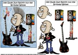 Punk Rocker Dude Birthday Wishes