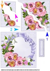 Spring Flowers on Lavender Side Stacker