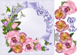 8x8 Spring Flowers on Lavender