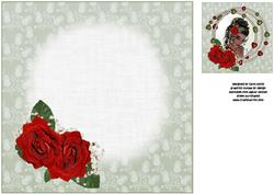 8x8 the Red Roses Insert Plate