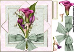 8x8 Plain and Simple Calla Lilies