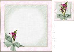 8x8 Plain and Simple Calla Lilies Insert Plate