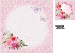 8x8 Love Carnations Insert Plate