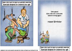 Birthday Exercise Inside Out Card