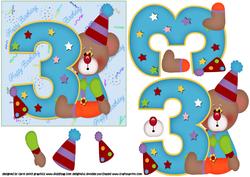 Birthday Bear 3 Yr Old Boy
