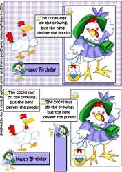 Hetty Hen Delivers the Goods Quick Card