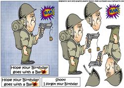 Hope Your Birthday Goes with a Bang Soldier