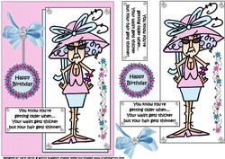 Stella's Hair is Thinner Quick Card