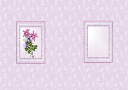 The Campanula Bells in Lace Frame Insert