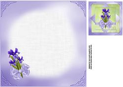 8x8 the Iris Plain and Simple Insert Plate